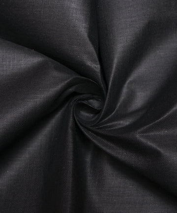 Black Colour Plain Cotton Lining Fabric